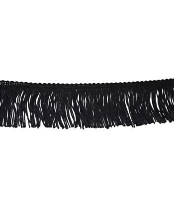 Frange rayonne noire-15 cm